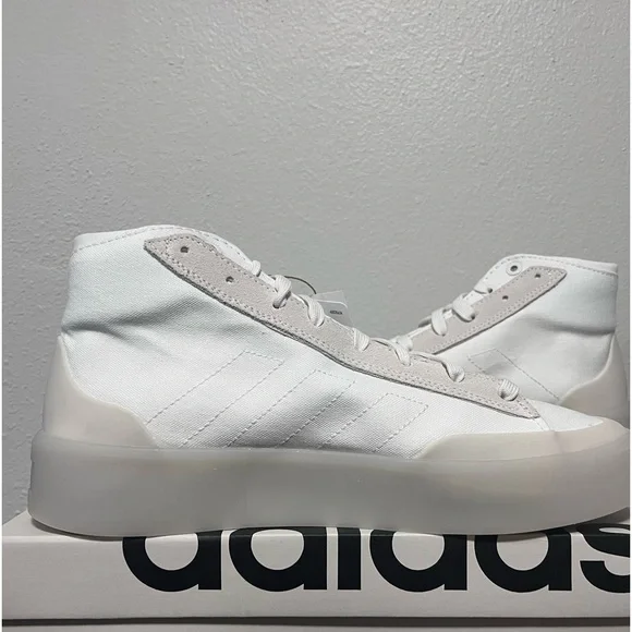 NWT Men's Adidas Znsored Hi White Sneakers - Picture 9 of 12